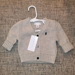 Ralph Lauren gray logo sweater size 3m